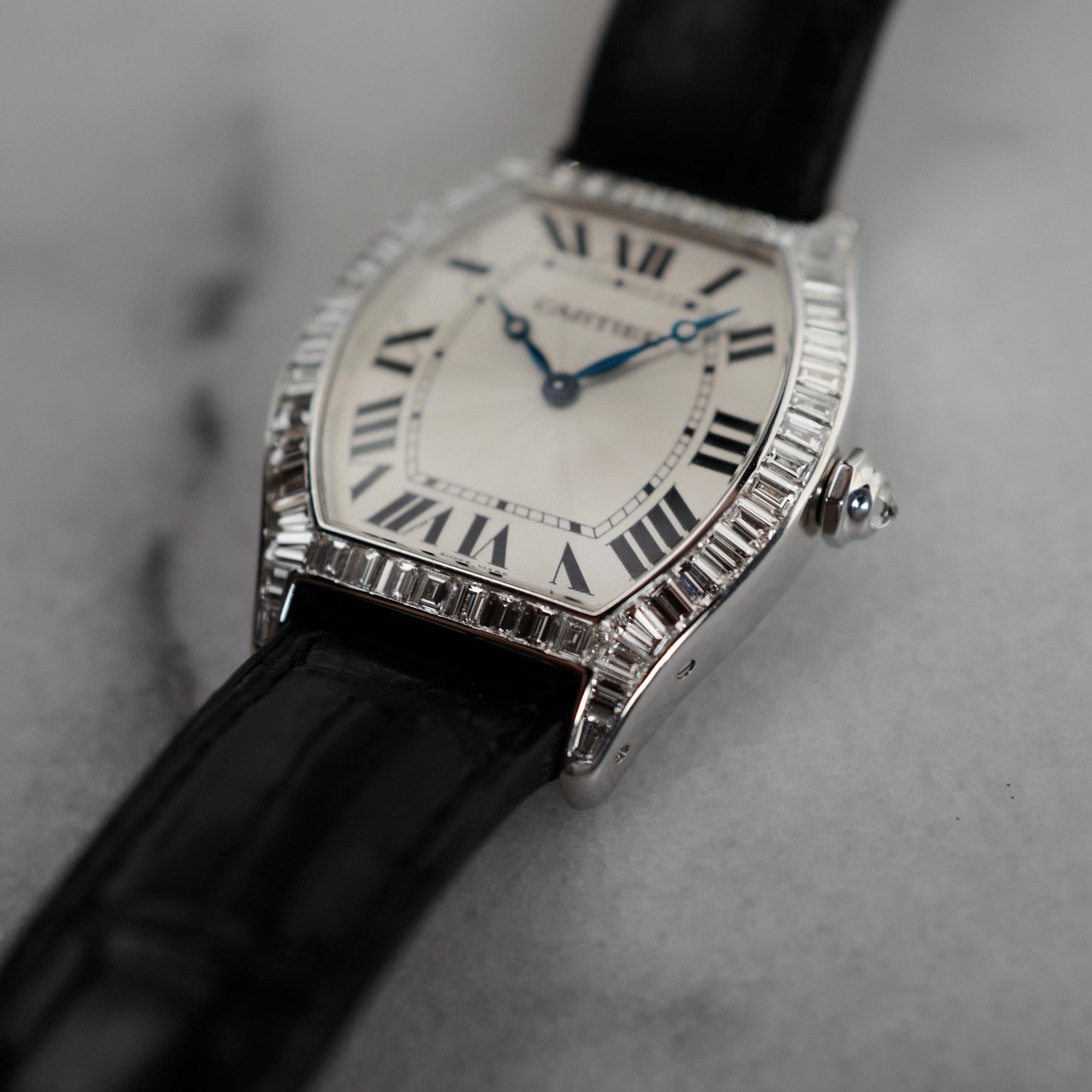 Cartier White Gold Tortue with Original Baguettes Ref. WGTO0003