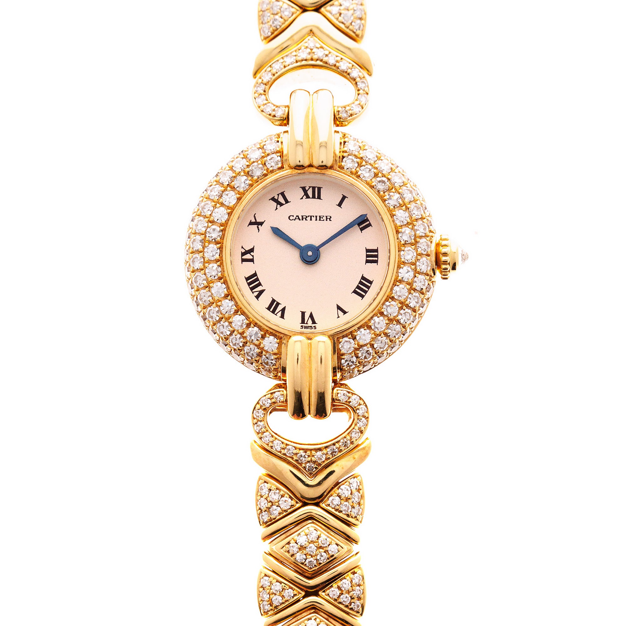 Cartier - Cartier Yellow Gold Colisee with Factory Original Diamonds - The Keystone Watches