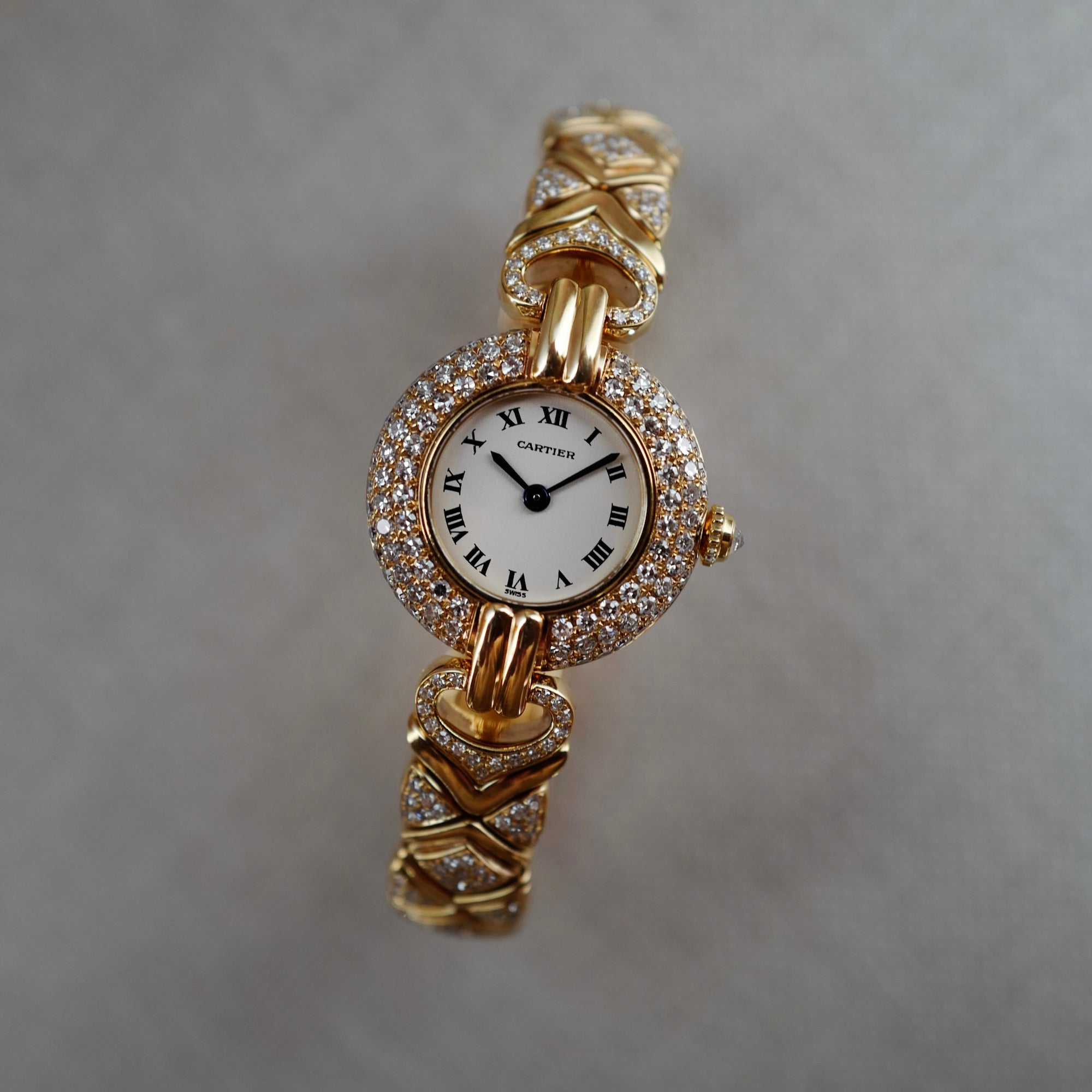 Cartier - Cartier Yellow Gold Colisee with Factory Original Diamonds - The Keystone Watches