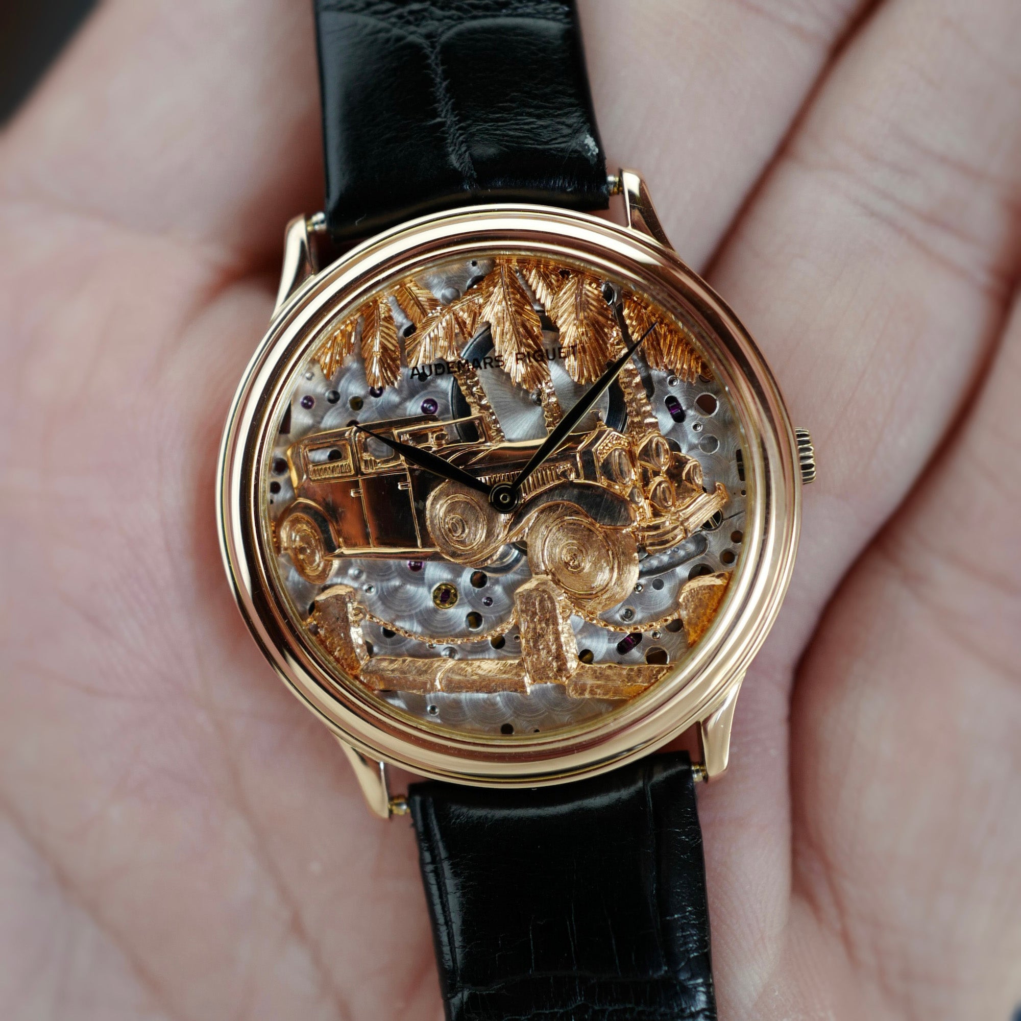 Audemars Piguet - Audemars Piguet Rose Gold Rolls Royce Phantom Skeleton Dial Watch Ref. 14677 - The Keystone Watches