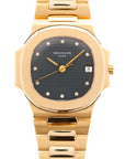 Patek Philippe Yellow Gold Nautilus Ref. 3800 with Blue Diamond Dial