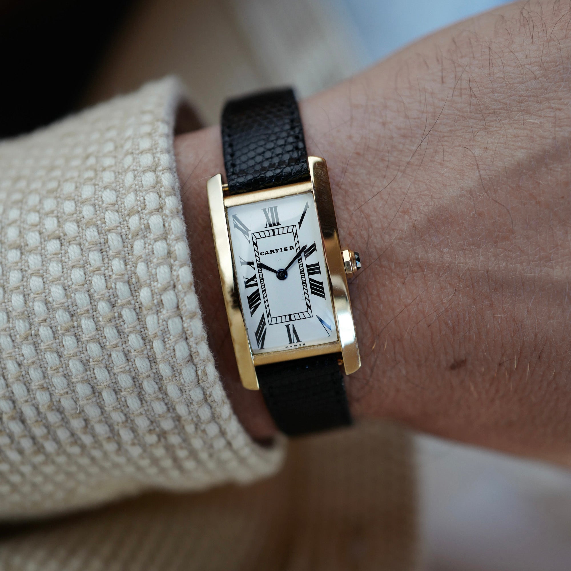 Cartier - Cartier Yellow Gold Tank Cintree - The Keystone Watches