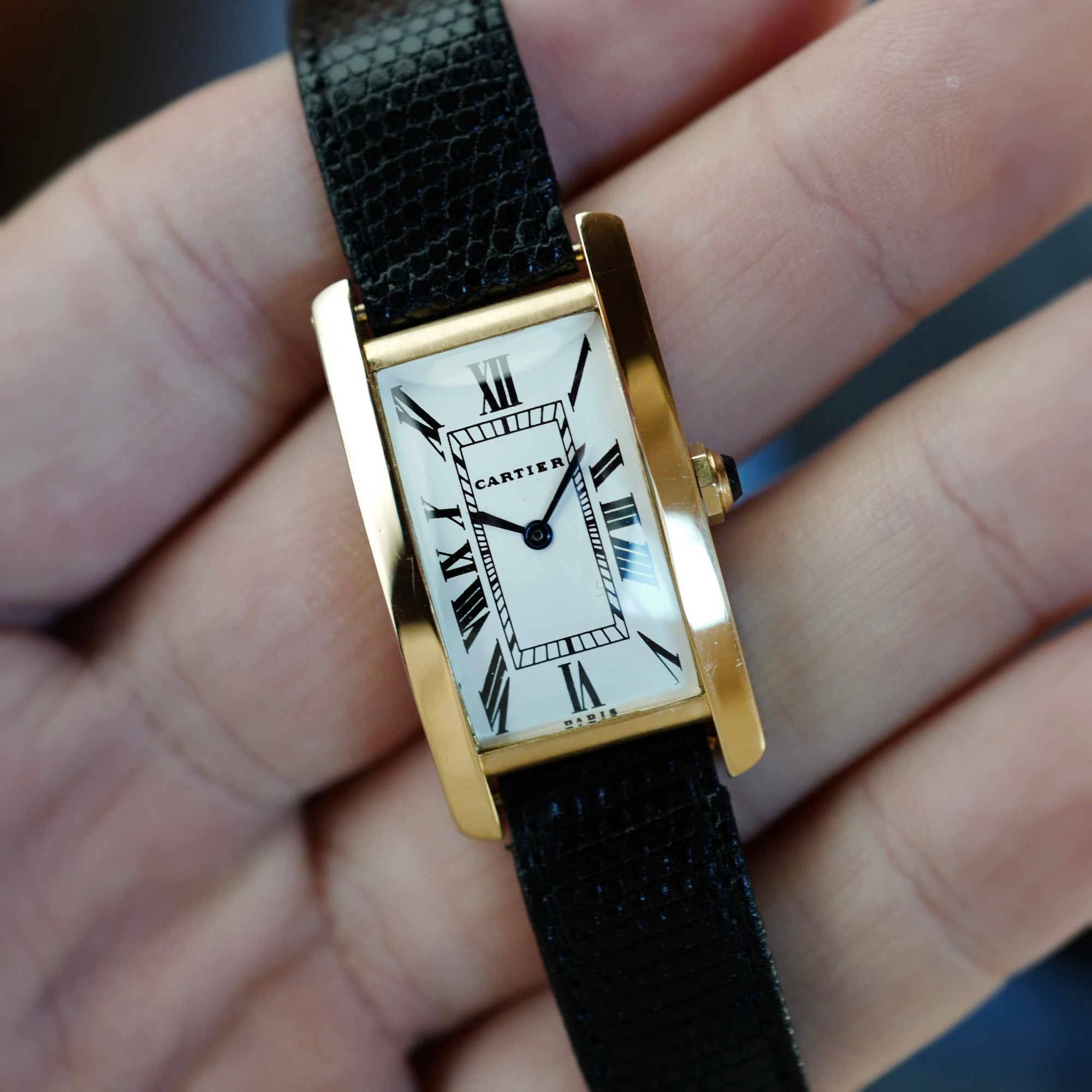 Cartier - Cartier Yellow Gold Tank Cintree - The Keystone Watches