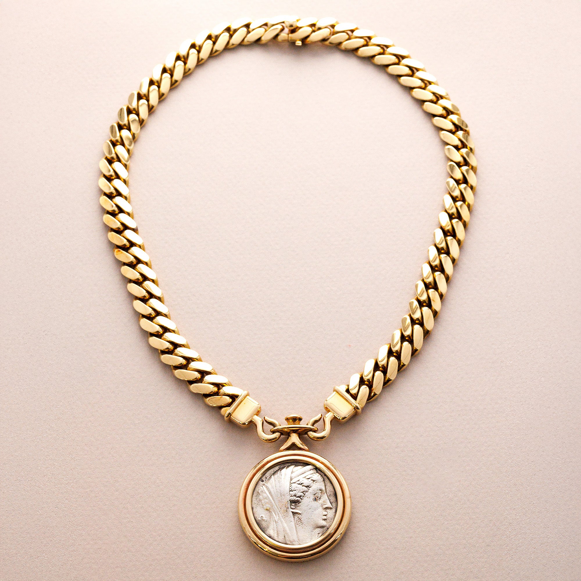 Bulgari - Bulgari Yellow Gold Monete Coin Necklace (Objet) - The Keystone Watches