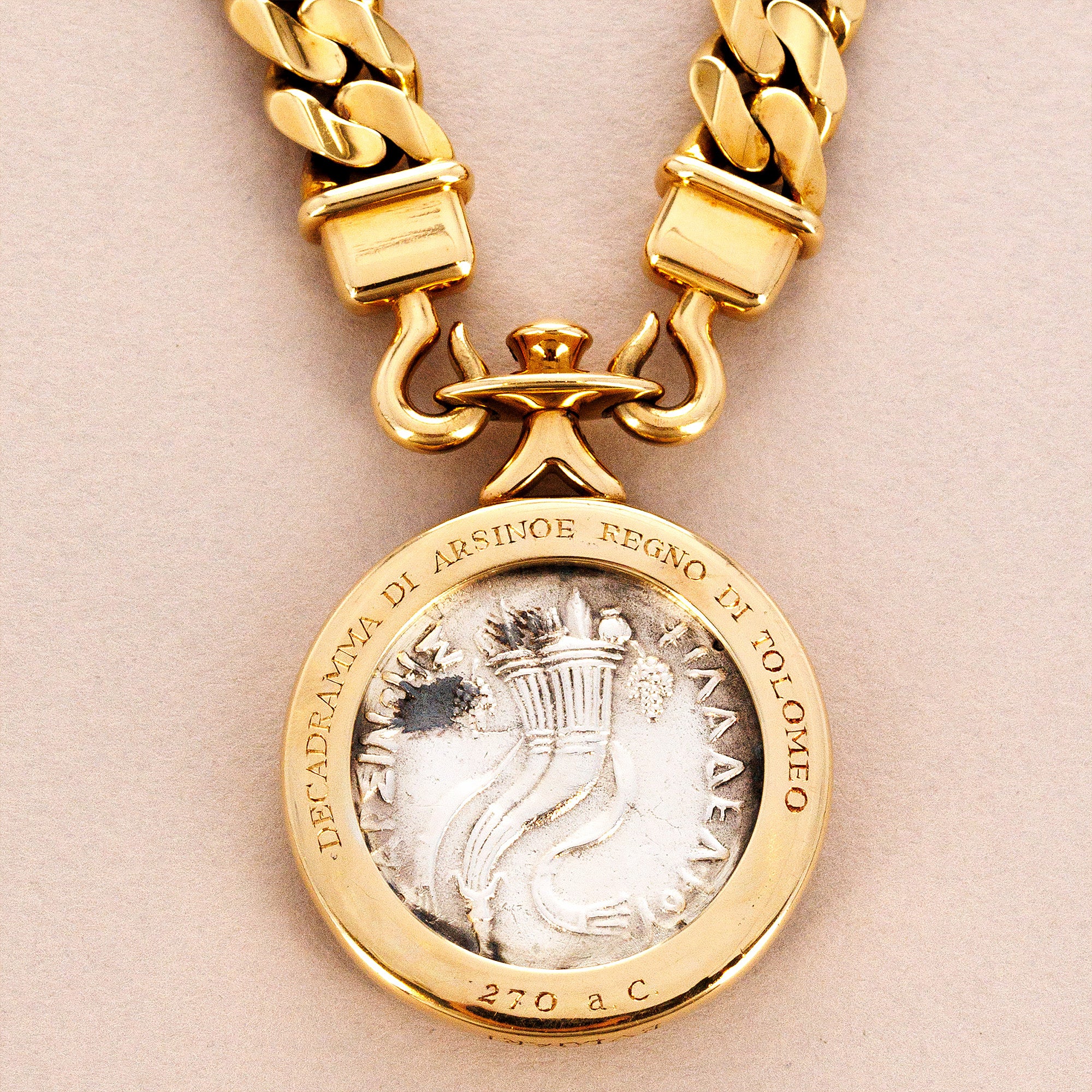 Bulgari - Bulgari Yellow Gold Monete Coin Necklace (Objet) - The Keystone Watches