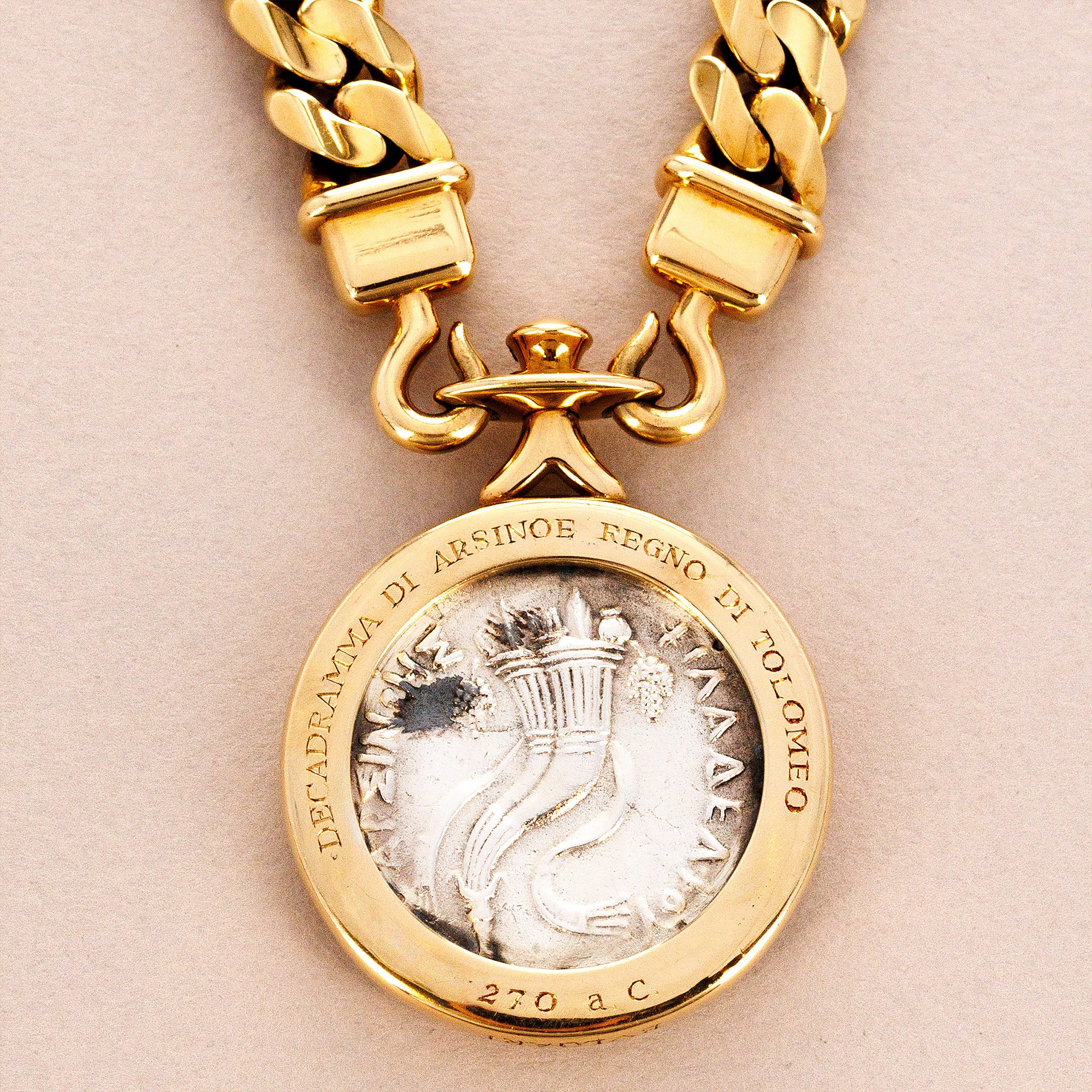 Bulgari Yellow Gold Monete Coin Necklace (Objet)