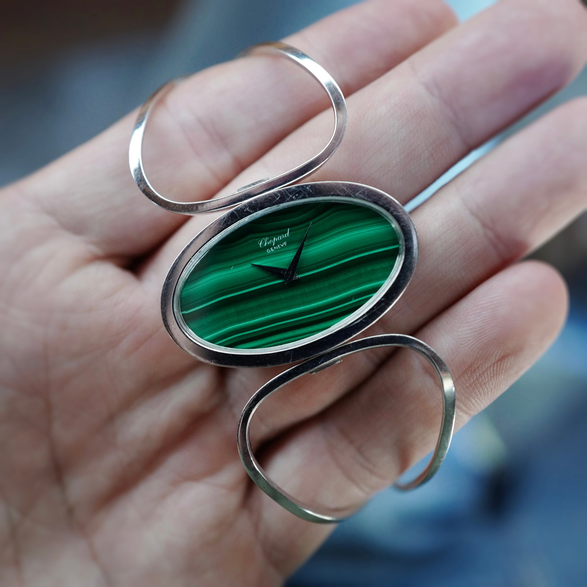 Chopard White Gold Malachite Watch Ref. 5038