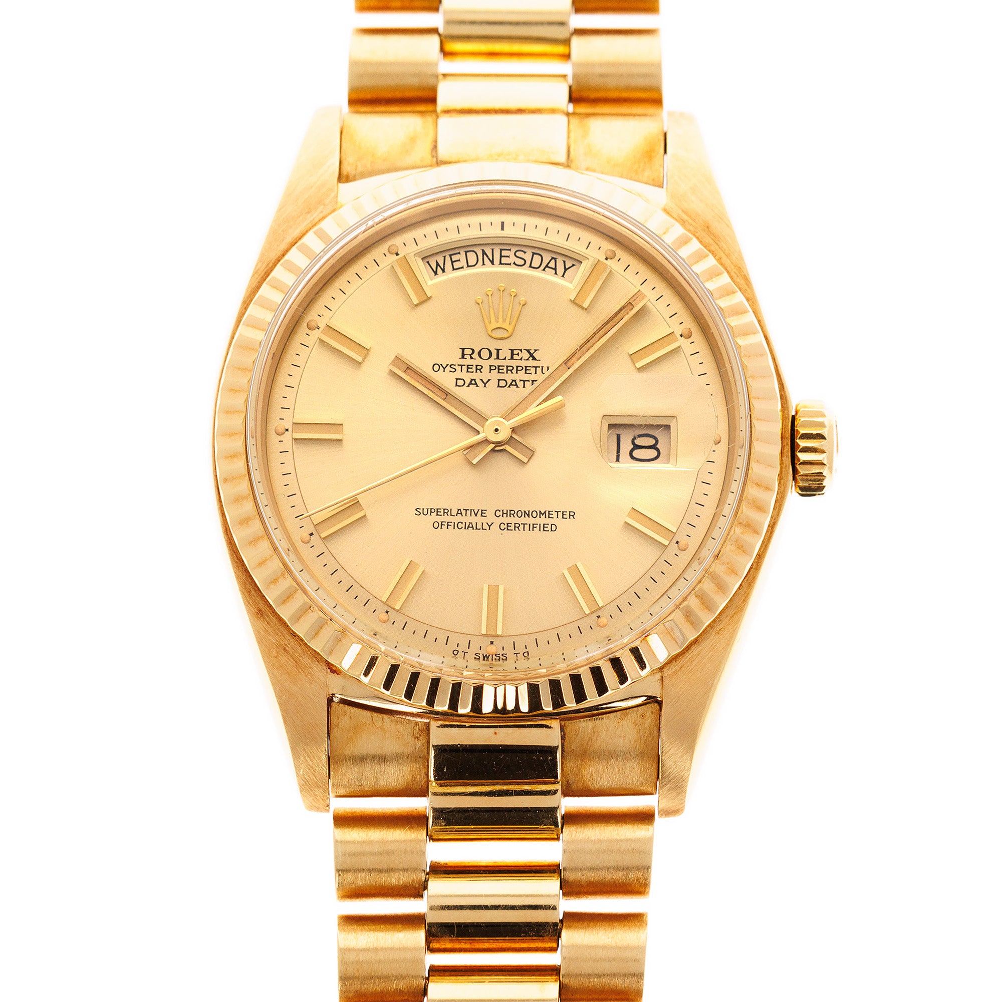 Rolex - Rolex Yellow Gold Vintage Day Date Ref. 1803 with Wide Boy Dial - The Keystone Watches