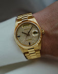 Rolex Yellow Gold Day-Date Ref. 18038 with Pave Diamonds Dial (New Arrivals)
