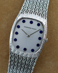 Audemars Piguet White Gold and Blue Round Marker Dial Watch