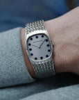 Audemars Piguet White Gold and Blue Round Marker Dial Watch