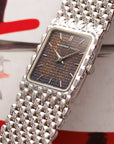 Audemars Piguet White Gold Beaded Bracelet Watch with Tropical Dial