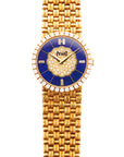Piaget - Piaget Yellow Gold Watch Ref. 9706 with Lapis and Diamond Dial - The Keystone Watches