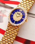 Piaget - Piaget Yellow Gold Watch Ref. 9706 with Lapis and Diamond Dial - The Keystone Watches