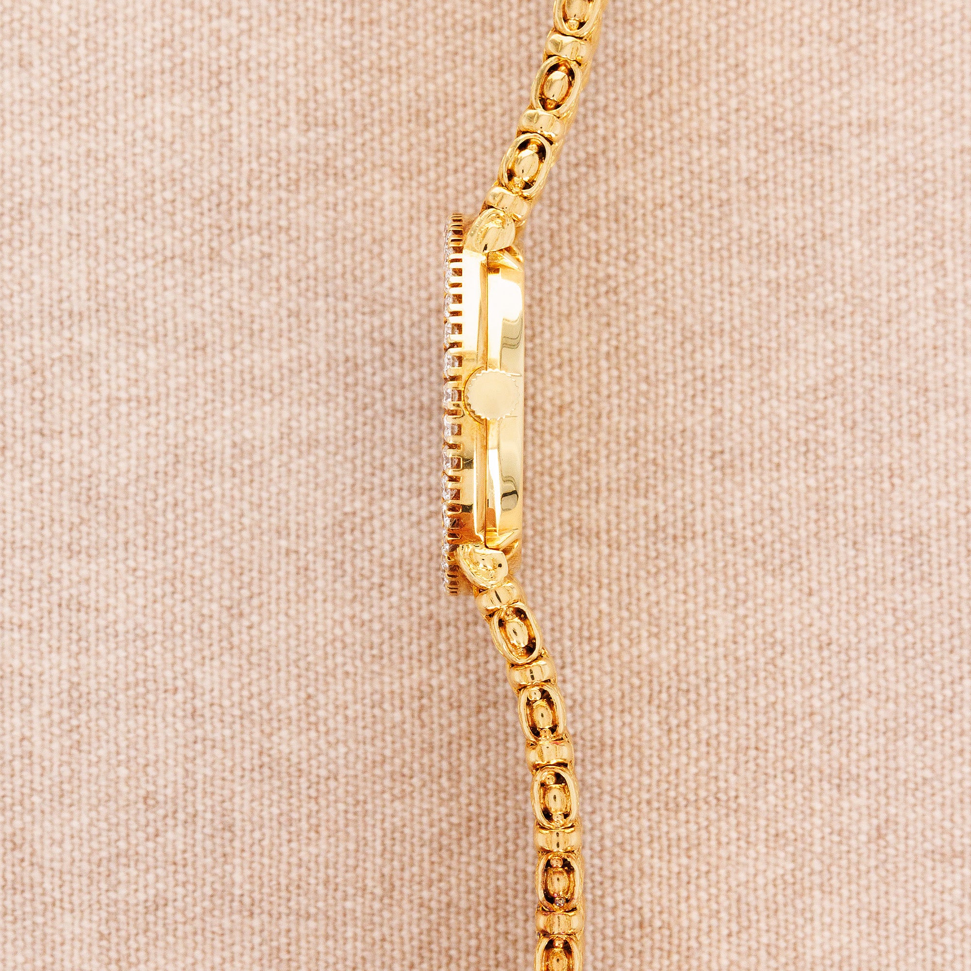 Piaget - Piaget Yellow Gold Watch Ref. 9706 with Lapis and Diamond Dial - The Keystone Watches