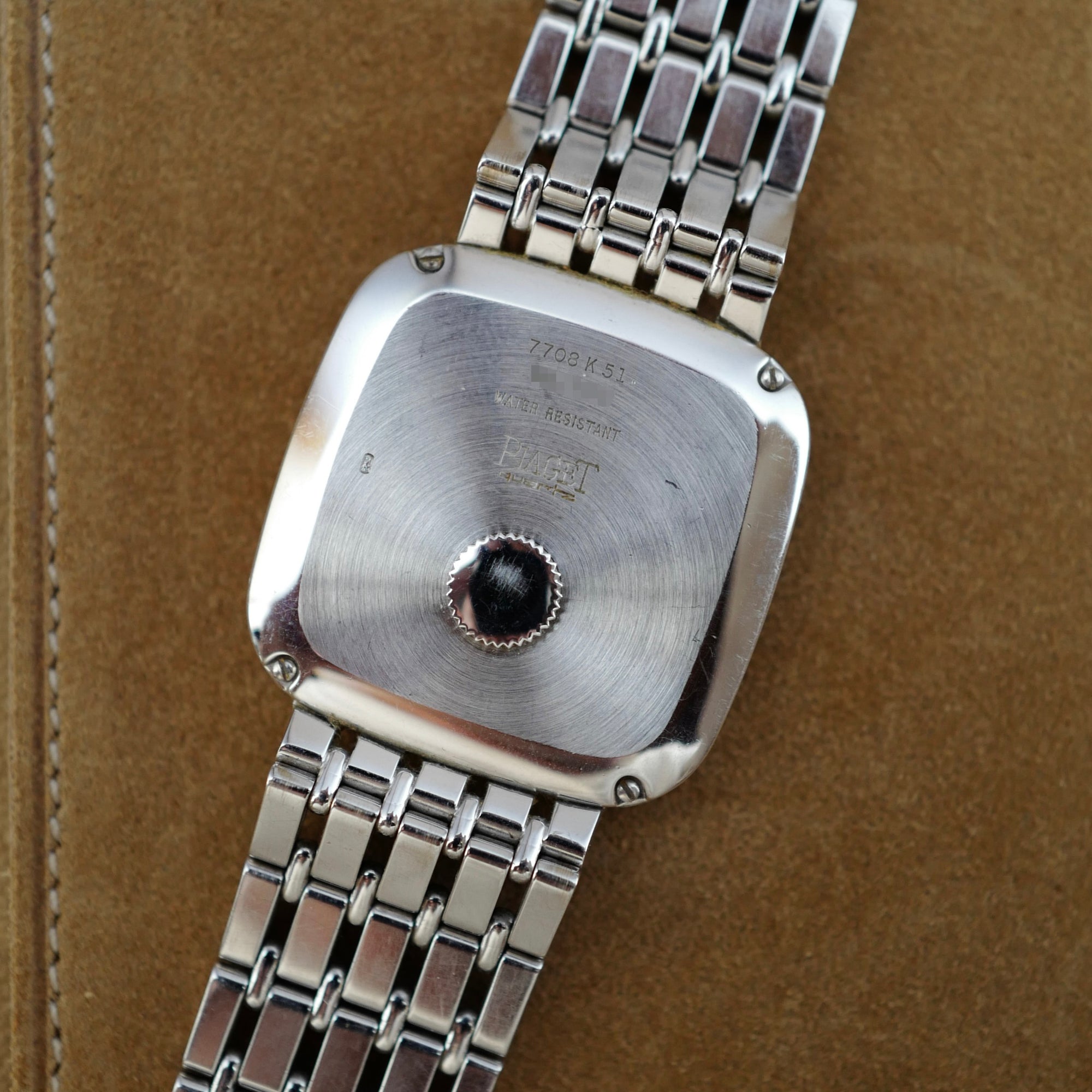 Piaget White Gold Backset Watch Ref. 7708