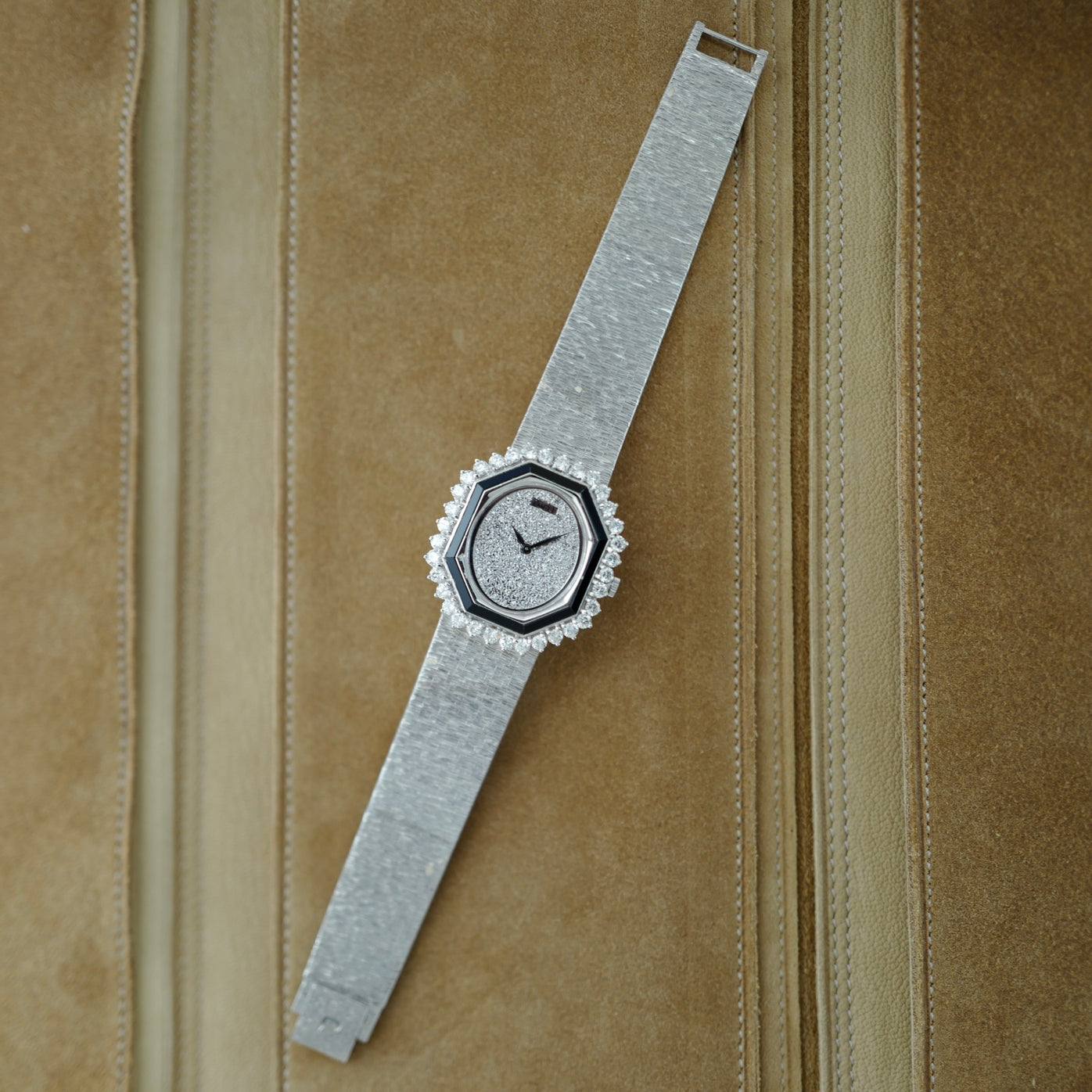 Piaget - Piaget White Gold Onyx and Diamond Watch Ref. 93419 (New Arrival) - The Keystone Watches