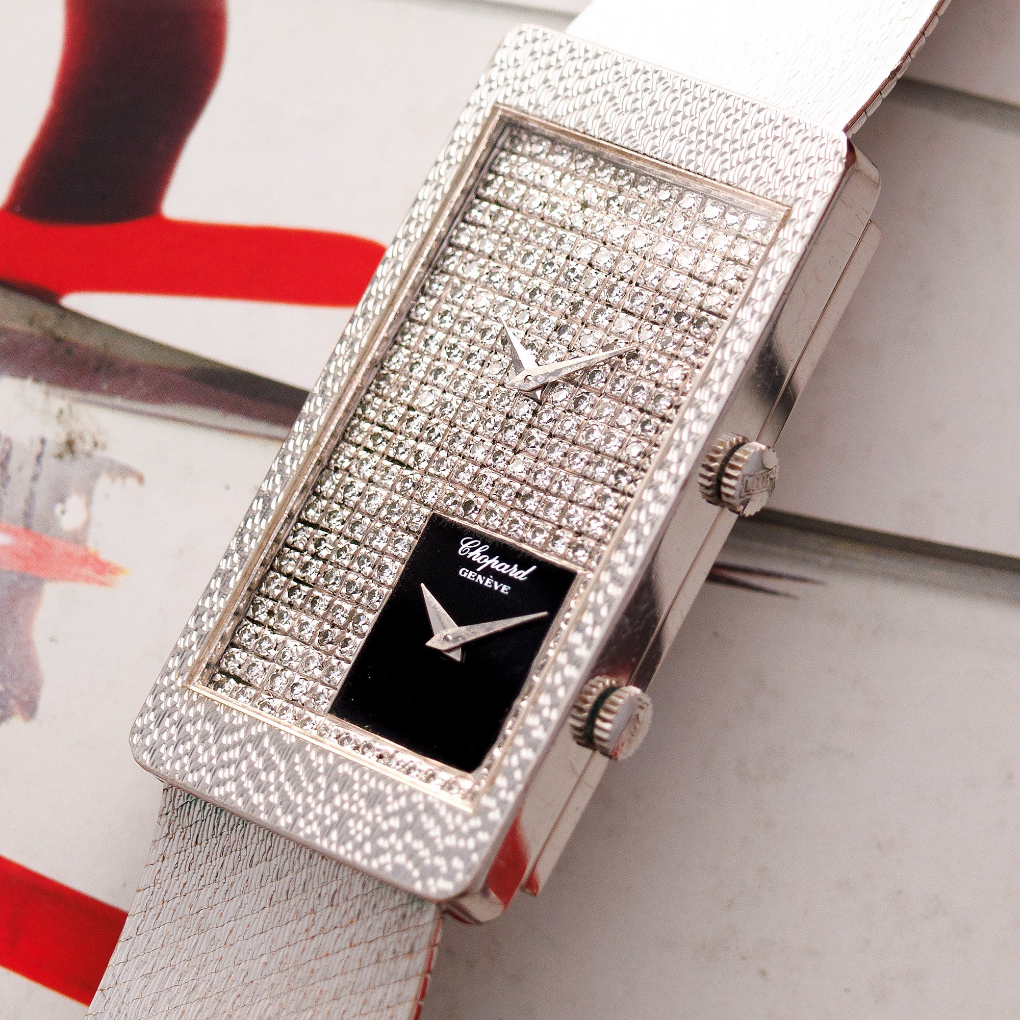 Chopard - Chopard White Gold Onyx & Diamond Watch, by Kutchinsky - The Keystone Watches