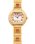 Cartier - Cartier Yellow Gold Diamond and Tourmaline Vintage Watch - The Keystone Watches