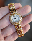 Cartier - Cartier Yellow Gold Diamond and Tourmaline Vintage Watch - The Keystone Watches