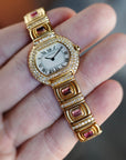 Cartier - Cartier Yellow Gold Diamond and Tourmaline Vintage Watch - The Keystone Watches