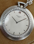 Patek Philippe - Patek White Gold Pocket Watch with Diamond Bezel (New Arrival) - The Keystone Watches