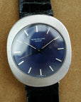 Patek Steel UFO Automatic Backwind Watch Ref. 3580 with Blue Dial (New Arrival)