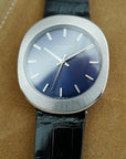 Patek Steel UFO Automatic Backwind Watch Ref. 3580 with Blue Dial (New Arrival)