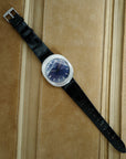 Patek Steel UFO Automatic Backwind Watch Ref. 3580 with Blue Dial (New Arrival)