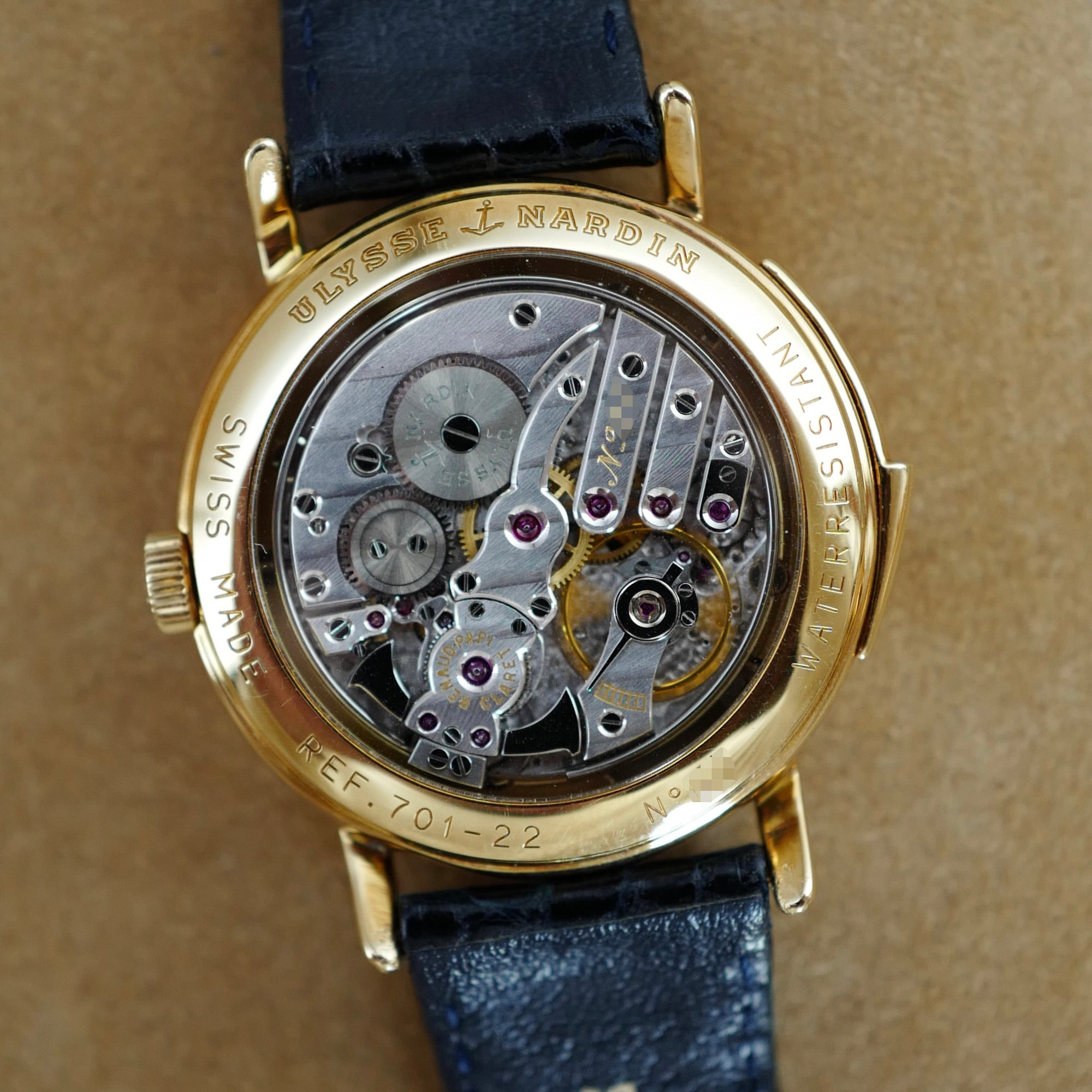 Ulysse Nardin Yellow Gold Minute Repeater Watch Ref. 701-22