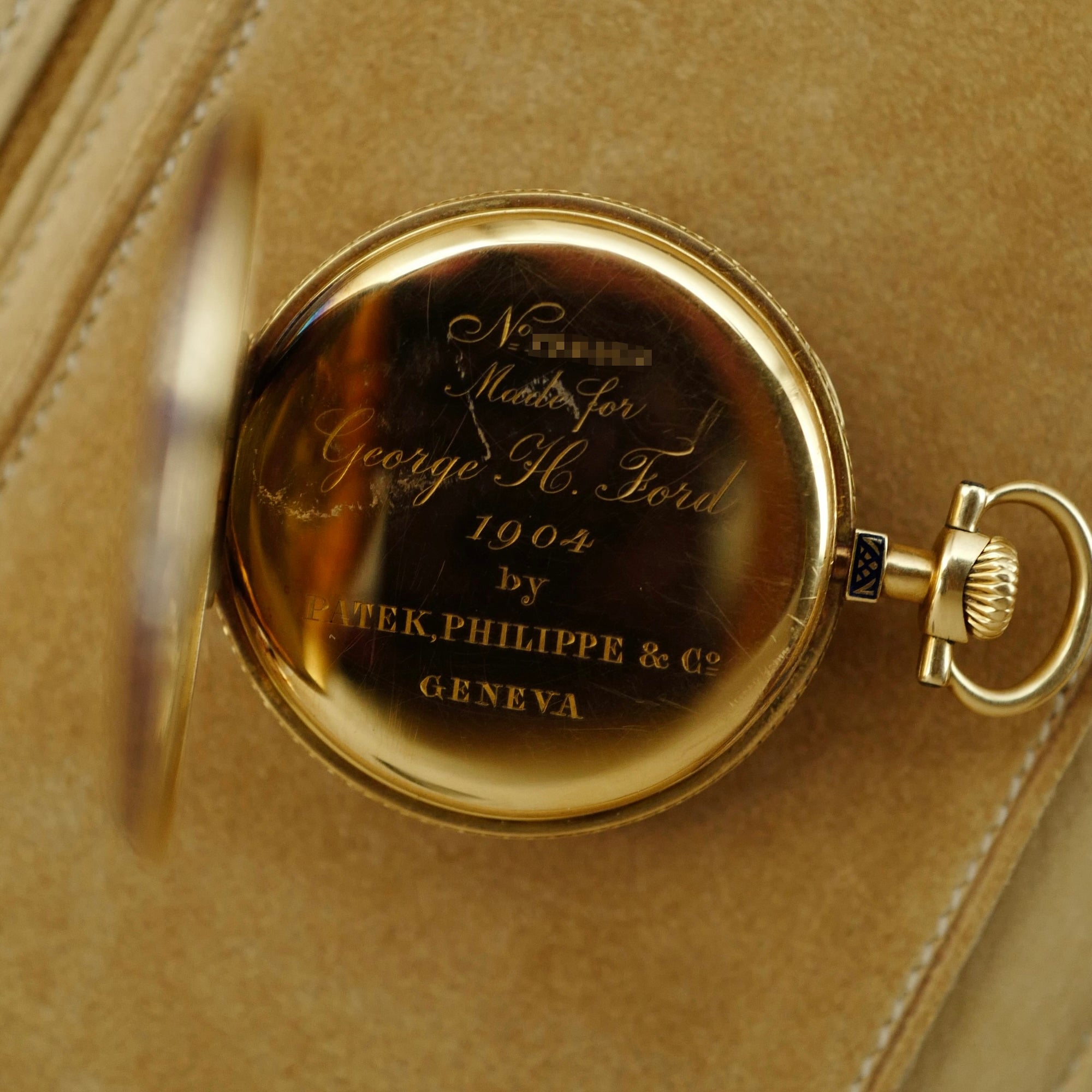 Patek Philippe Yellow Gold and Enamel Pocket Watch, Circa 1904