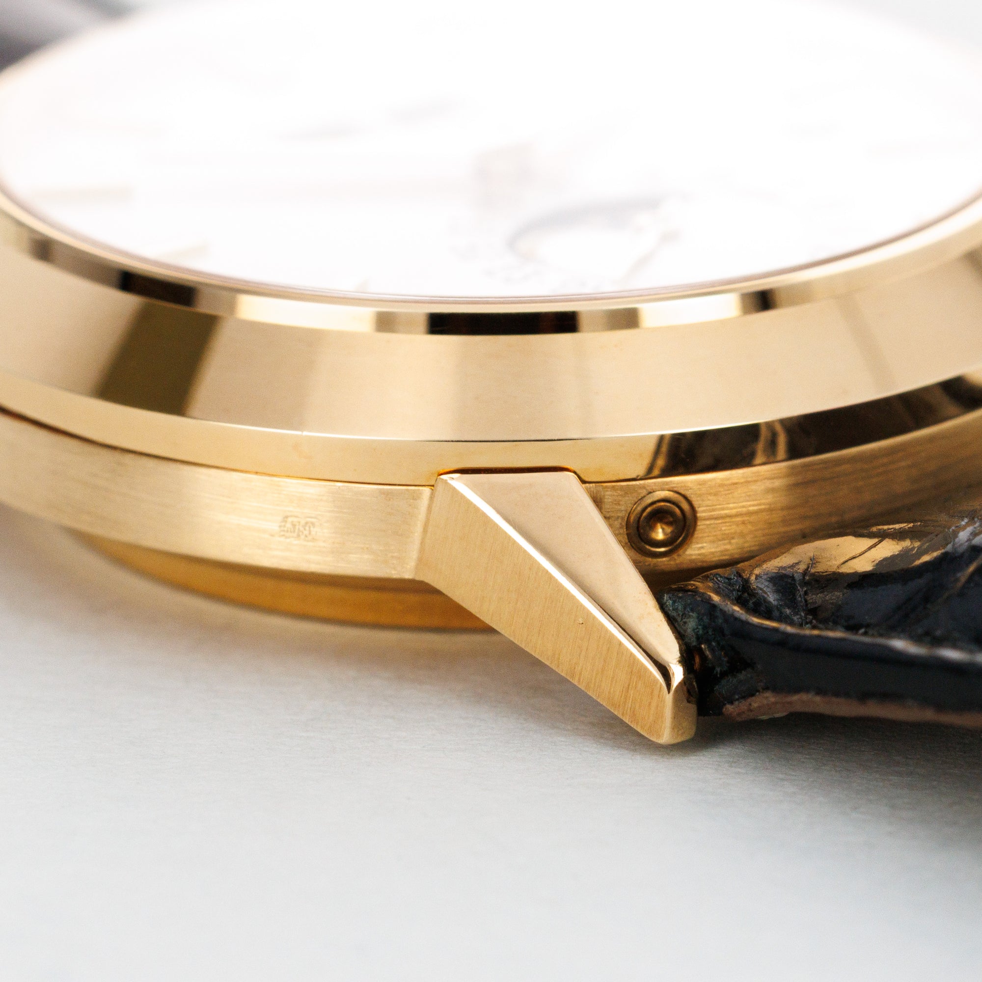 Patek Philippe Yellow Gold Perpetual Calendar Watch Ref. 3450 with Clear Exhibition Back