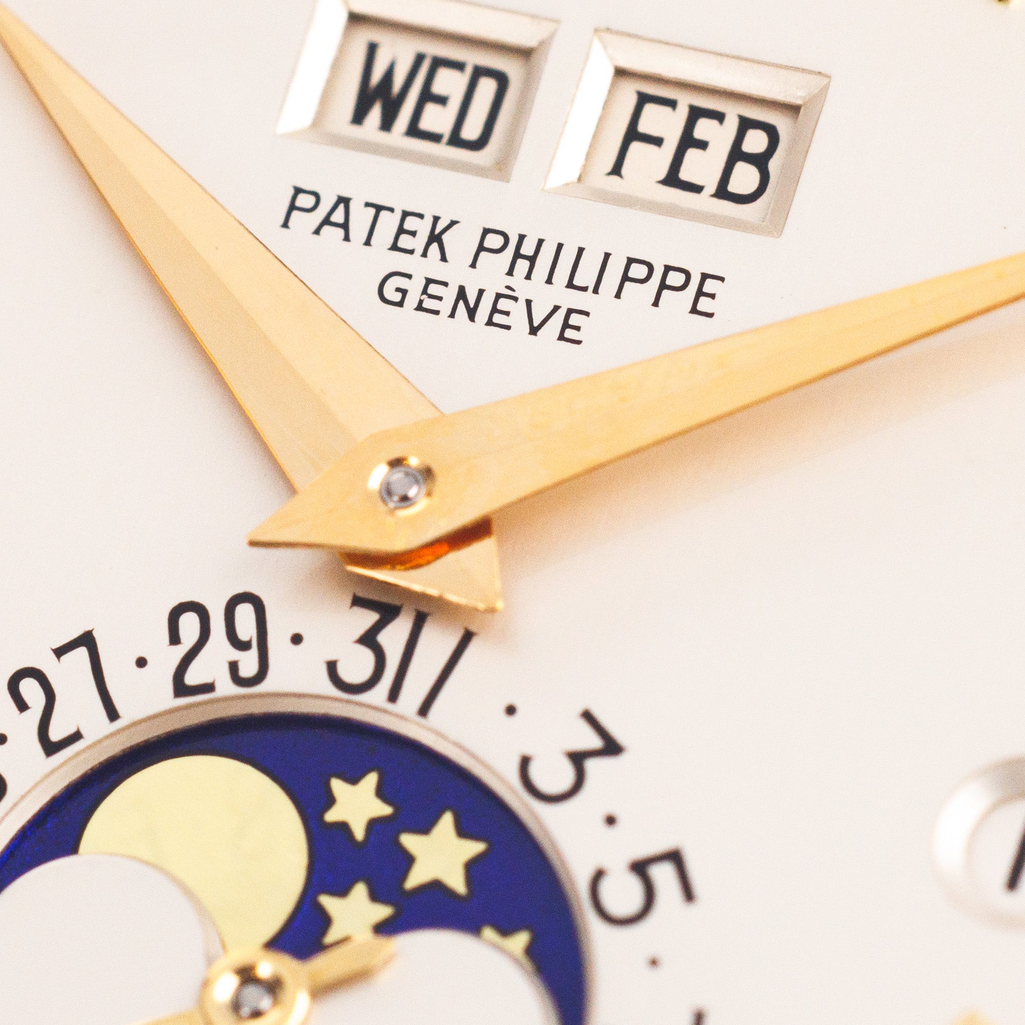 Patek Philippe Yellow Gold Perpetual Calendar Watch Ref. 3450 with Clear Exhibition Back