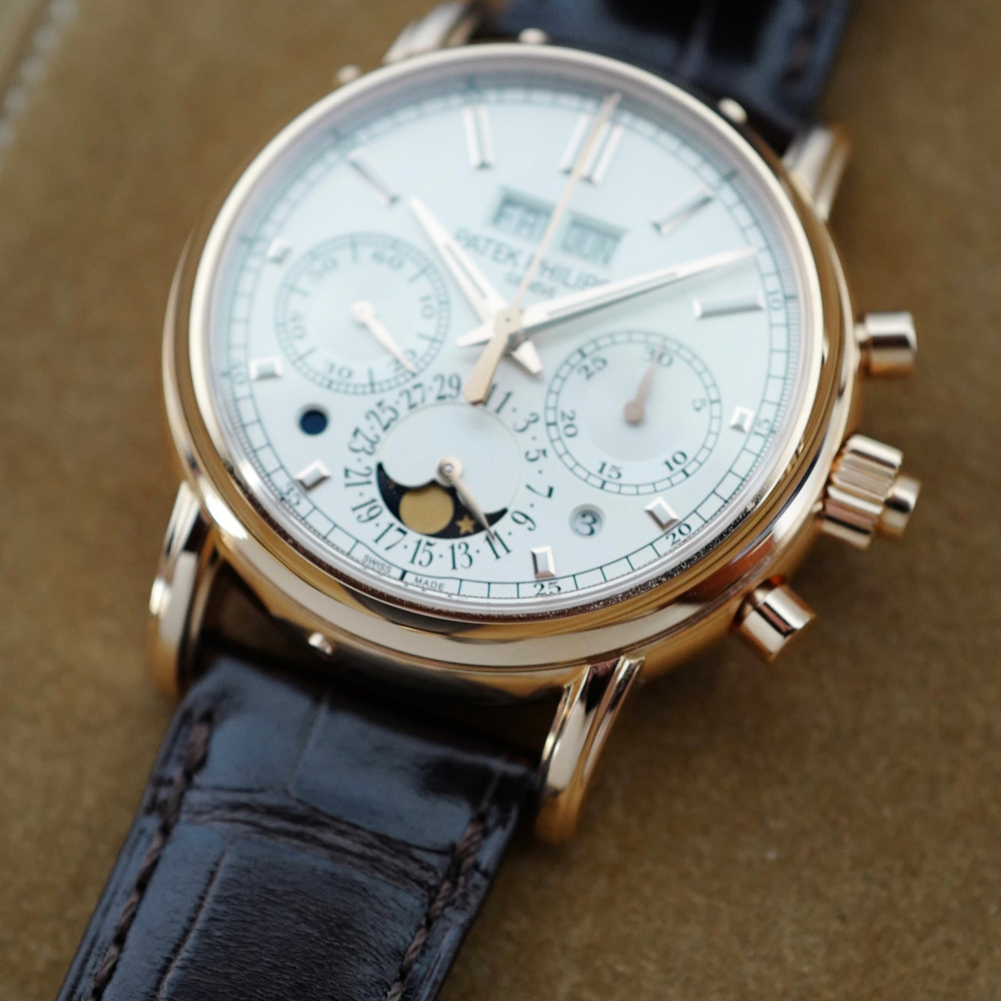 Patek Philippe - Patek Philippe Rose Gold Perpetual Calendar Split Seconds Chronograph Watch Ref. 5204 - The Keystone Watches