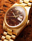 Rolex Yellow Gold Day Ref. 18078 with Burlwood Dial