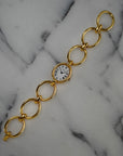 Chopard Vintage Yellow Gold Oval Link Band Watch (New Arrival)