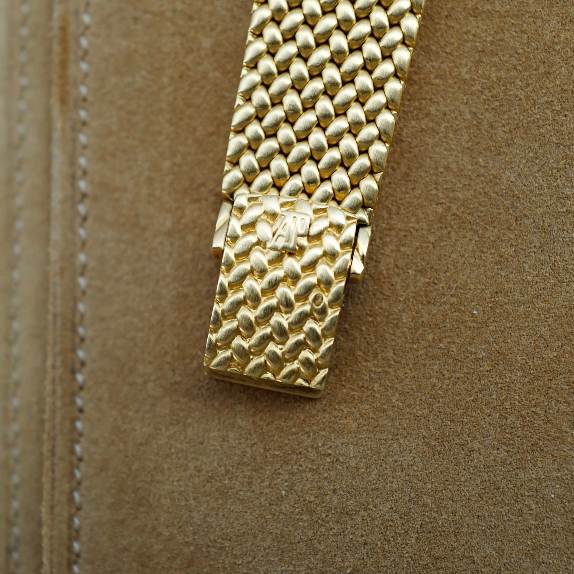 Audemars Piguet Yellow Gold Cobra Watch with Pave Dial