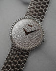 Piaget White Gold Diamond Watch Ref. 9066 with Pave Dial