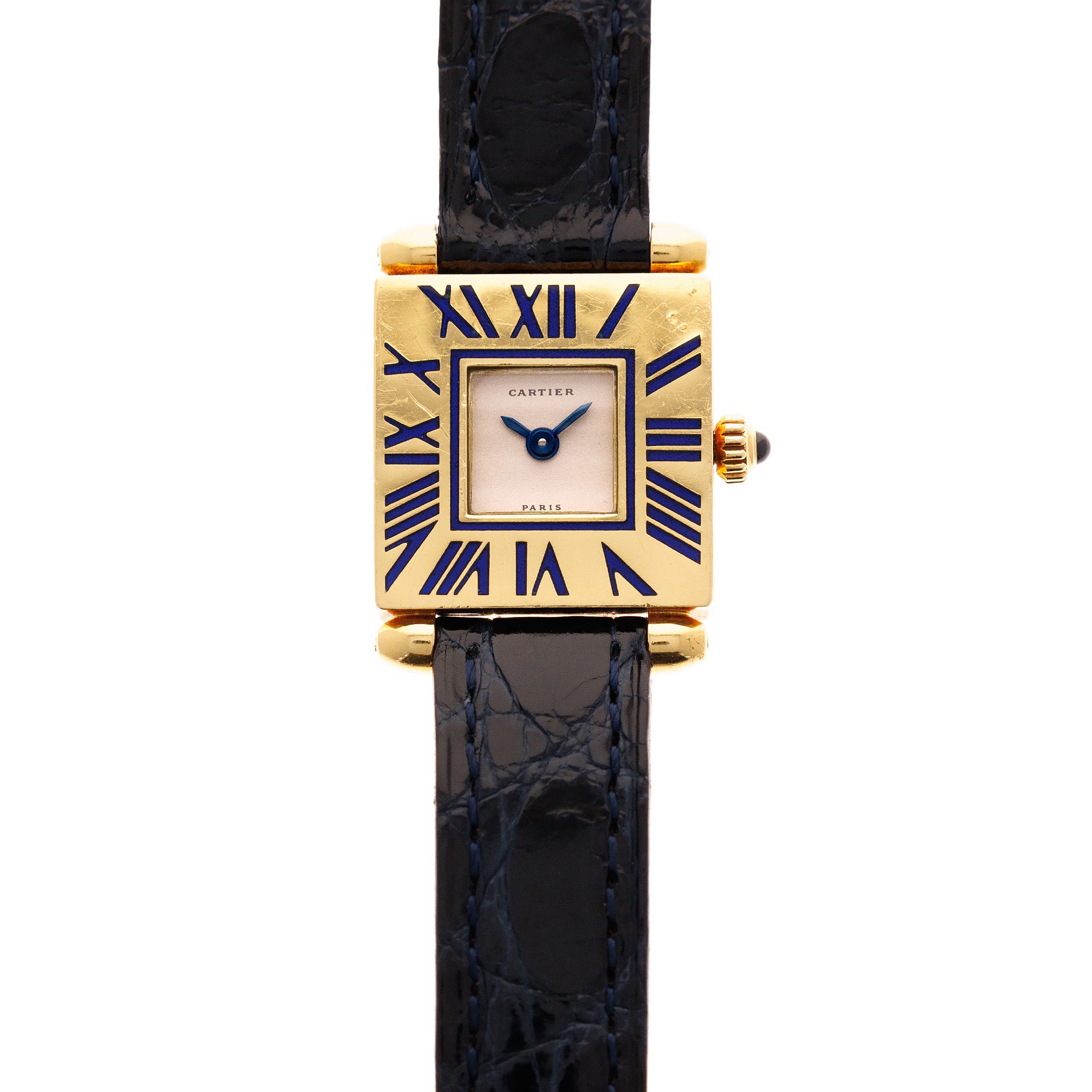 Cartier - Cartier Yellow Gold Mini Obus with Enamel - The Keystone Watches