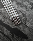 Audemars Piguet White Gold Beaded Bracelet Watch