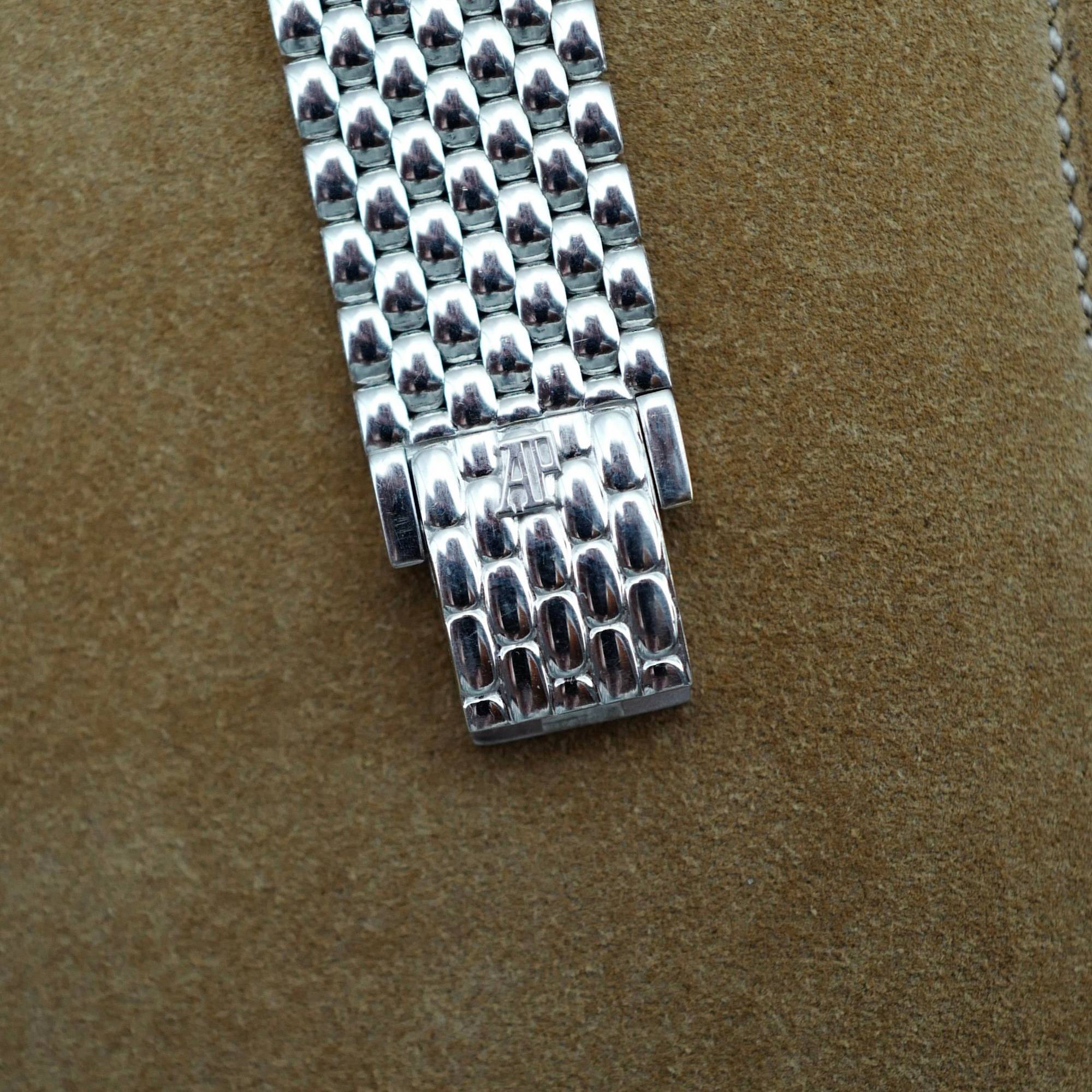 Audemars Piguet - Audemars Piguet White Gold Beaded Bracelet Watch - The Keystone Watches