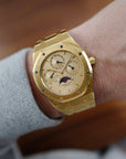 Audemars Piguet Yellow Gold Royal Oak Perpetual Watch Ref. 25554BA in Outstanding Original Condition