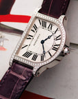 Cartier - Cartier White Gold Cloche Diamond Mecanique Watch Ref. 3398 - The Keystone Watches