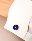 Piaget - Piaget Yellow Gold, Lapis Lazuli and Diamond Cufflinks (Objet) - The Keystone Watches