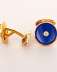 Piaget - Piaget Yellow Gold, Lapis Lazuli and Diamond Cufflinks (Objet) - The Keystone Watches