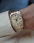 Rolex Rose Gold and Steel Vintage Datejust Ref. 1601 with Original Paper