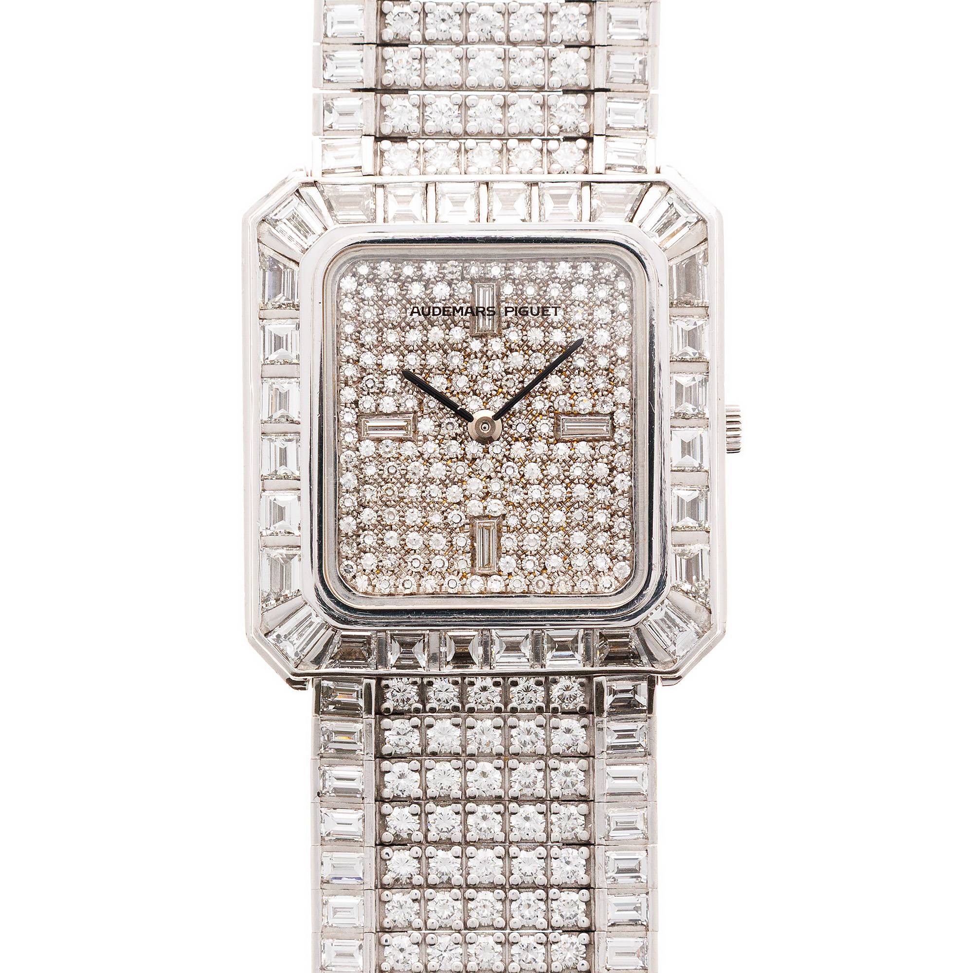 Audemars Piguet - Audemars Piguet White Gold Diamond Bracelet Watch Ref. 14612 - The Keystone Watches