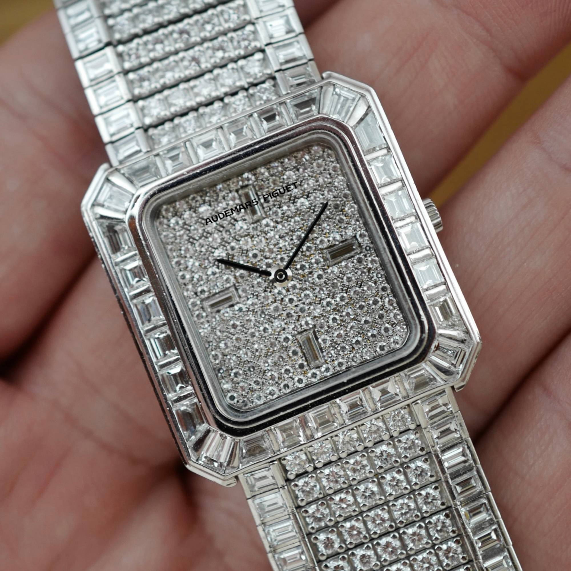 Audemars Piguet - Audemars Piguet White Gold Diamond Bracelet Watch Ref. 14612 - The Keystone Watches