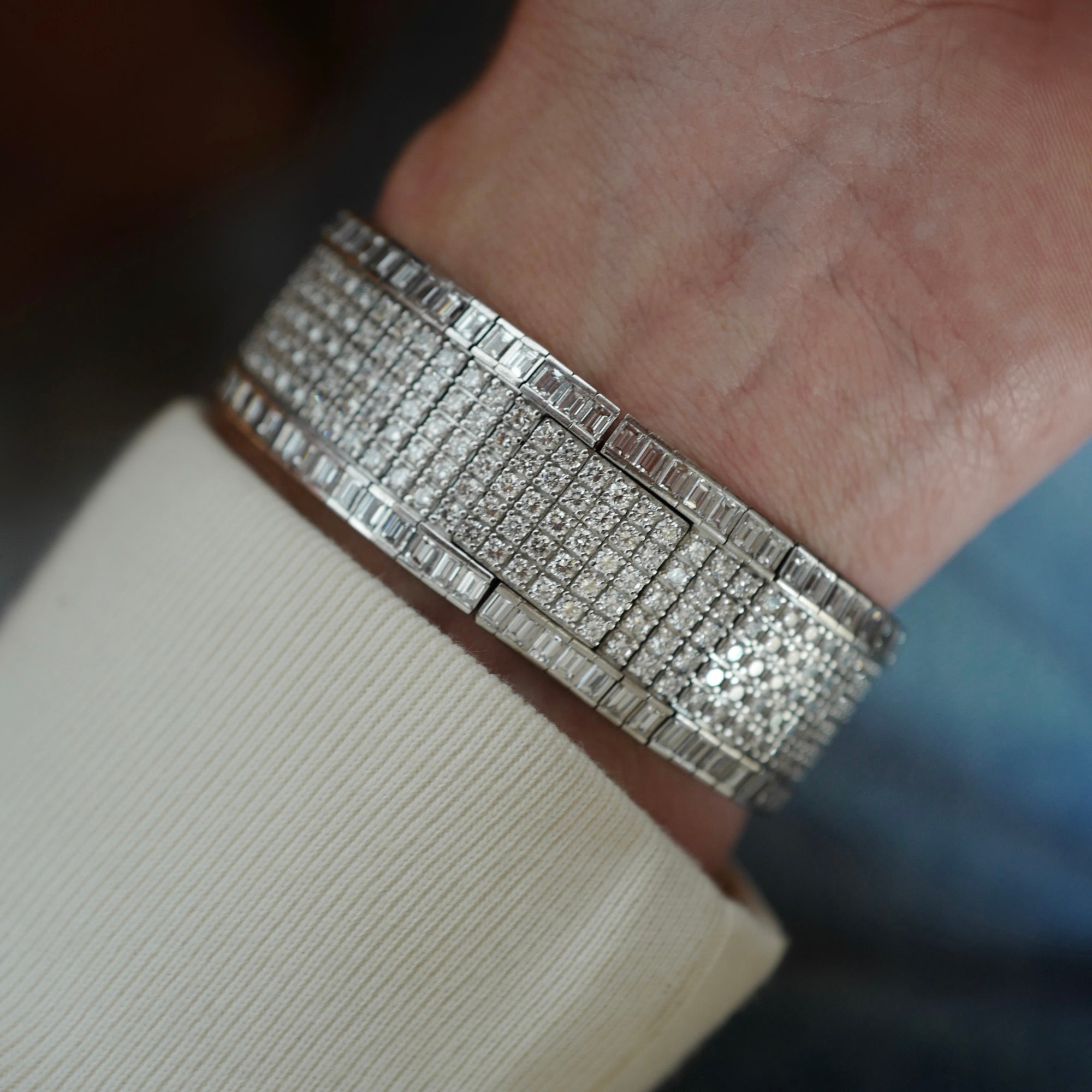 Audemars Piguet White Gold Diamond Bracelet Watch Ref. 14612