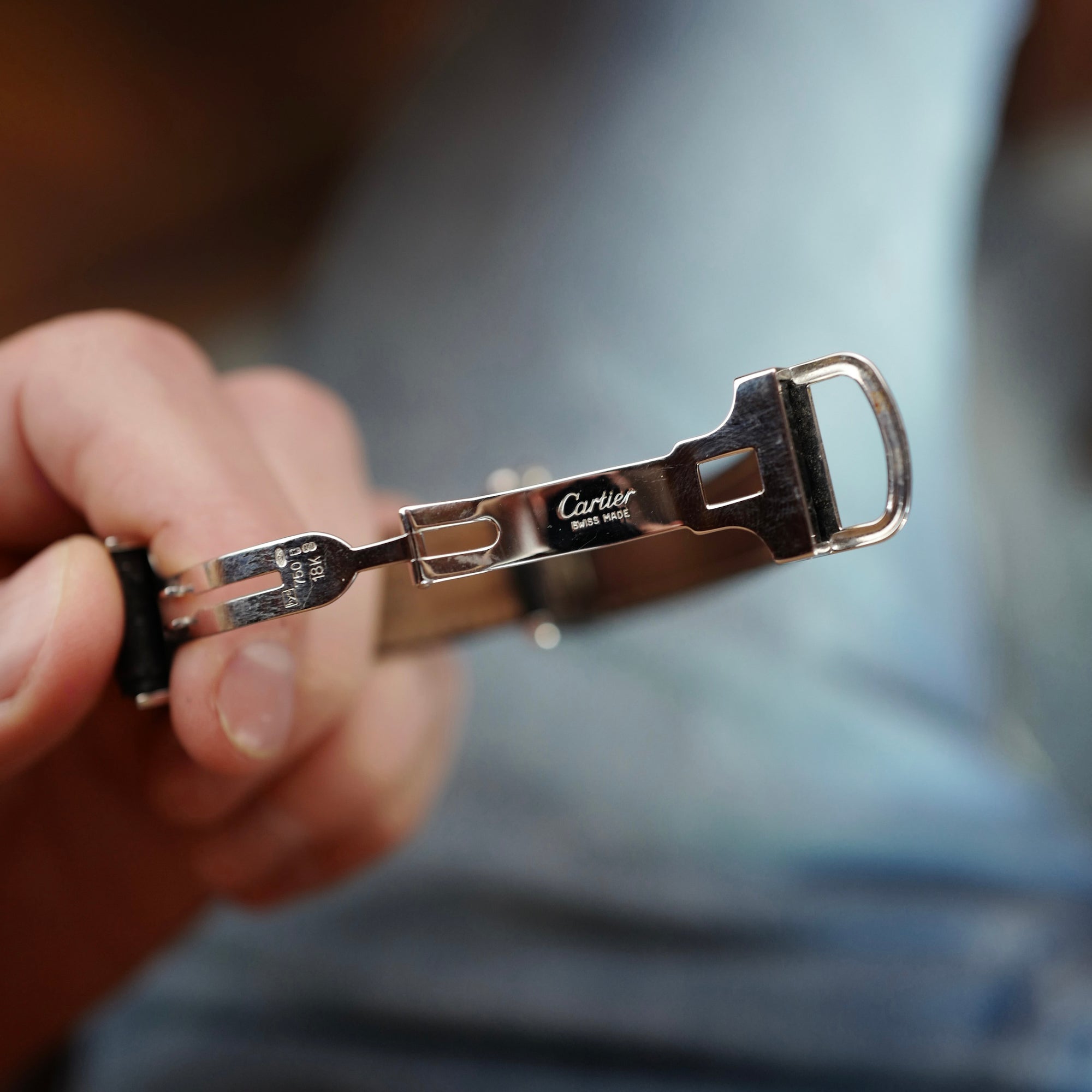 Cartier Platinum Tank Salmon Dial Ref. 16011 (New Arrival)